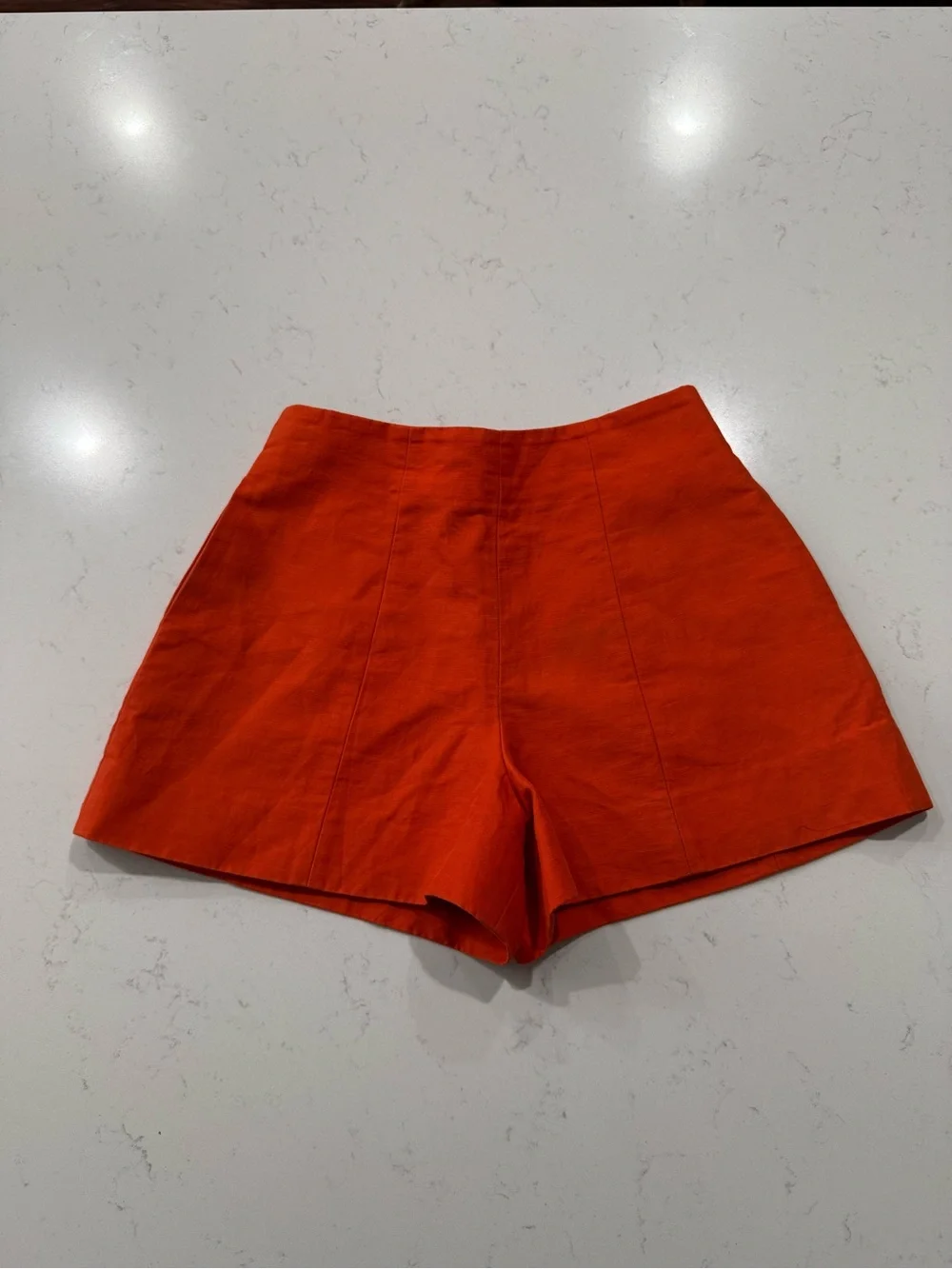 Kate Spade Saturday Women’s High-Waist Redish Orange Shorts; Size 00